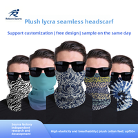 Cache-cou en Lycra doublé polaire Reborn UPF50+ – Masque facial respirant, très élastique et sans coutures pour le cyclisme, la pêche et la randonnée
