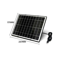 Panneau solaire monocristallin 7W pour caméras de surveillance, système de production d'énergie photovoltaïque 5V basse consommation, installation gratuite