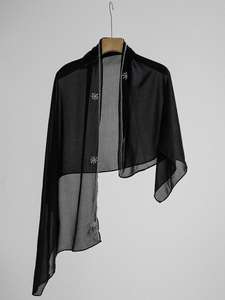 उच्च गुणवत्ता वाली मुस्लिम महिलाओं की विलासिता की पोशाक महिला दुबाई को लंबी आस्तीन की पोशाक लोहे के हीरे का काला वस्त्र 0.9 किलोग्राम - Product Image 4