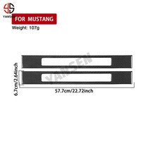 Pour Ford Mustang GT 2024 2025 porte en Fiber de carbone bienvenue seuil panneau garniture bande voiture accessoires intérieur décoratif autocollant