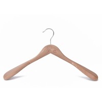 Cintre en bois de cèdre de haute qualité luxe personnalisé pour l'affichage de magasin de tissu