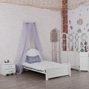 Fashion Good Quality Princess Royal Grey Crown Bed Mantle Canopy Girls Decorative Lace Mosquito Net