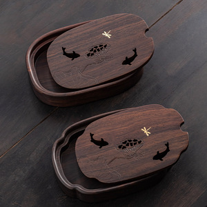 Ebony <b>Tea</b> Tray Oval Draining For Kung Fu <b>Tea</b> <b>Sets</b> Home Use Afternoon <b>Tea</b> - Product Image 2