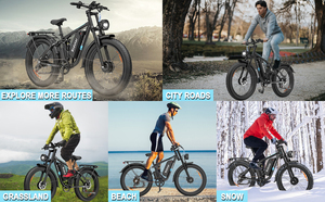 Bicicleta Eléctrica Ridstar Fatbike Fast con Doble Motor, 48v 23Ah, Llanta Gruesa de 26 Pulgadas, Bicicleta de Montaña, Nueva Bicicleta Eléctrica Todoterreno para Adultos Q20 Fat Tire - Product Image 6