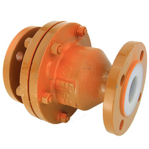 Válvula de Retención con Brida Shanghai Meili De H44F46 DN125 con Revestimiento de PTFE para Fluidos Ácidos de Alta Temperatura - Product Image 3