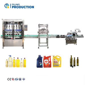 Machine de remplissage complète pour liquide visqueux A à Z machine de remplissage automatique pour huile lubrifiante pneumatique en pâte épaisse - Product Image 1