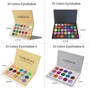 Acabado mate fino flash en <span class=keywords><strong>polvo</strong></span> sombra de ojos al por mayor paleta de sombras de ojos creación diseño paleta de sombras de ojos con caja - Product Image 2