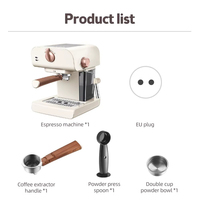 Macchine per caffè Espresso 20 Bar macchina per caffè Espresso in acciaio inossidabile con latte e schiuma a vapore bacchetta 0,8l serbatoio dell'acqua macchina per il caffè semiautomatica