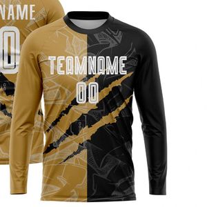 Camiseta de Fútbol de Manga Larga con Diseño Abstracto, Transpirable, Ligera, Ropa Deportiva de Alto Rendimiento para Entrenamiento de Equipo y Liga - Product Image 2