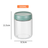 Bocaux en verre réutilisables et durables pour les overnight oats, avec couvercles hermétiques, bocaux en verre transparent à large ouverture pour le stockage des aliments