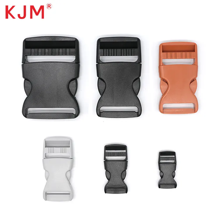 KJM-Clip de hebilla de inserción de plástico, Liberación lateral, ecológico, para senderismo, mochila de viaje