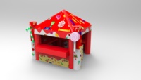 Tienda de Carnaval WINSUN, Quiosco Inflable de PVC, Stand de Concesiones, Diseño de Cubo