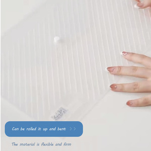 Biểu tượng tùy chỉnh in A4 rõ ràng nhựa thư mục tập tin túi <span class=keywords><strong>PP</strong></span> với khe cắm thẻ Snap Nút tài liệu chủ với biểu tượng tùy chỉnh in ấn - Product Image 5