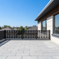 Barandilla de Seguridad de Aluminio Estilo Australiano Personalizada para Patio, Jardín y Balcón, Resistente a la Oxidación, Duradera, con Recubrimiento en Polvo, a Prueba de Roedores, 3D