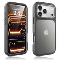 Coque de téléphone 2-en-1 antichoc en acrylique TPU+PC pour iPhone 18 Pro Max et iPhone 17 Pro Max – Housse de protection robuste