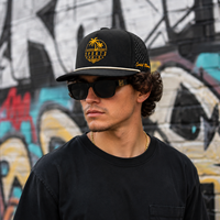 Casquette de golf brodée avec logo Dobby Dot, six panneaux, personnalisable OEM, faible MOQ, haute qualité, fermeture snapback, sangle réglable, séchage rapide, durable, unisexe