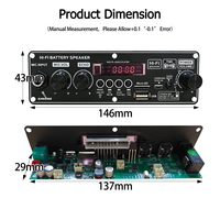 Module amplificateur E509 2x10W TWS double canal HiFi pour karaoké, batterie 3.7V, pour haut-parleur trolley, DIY