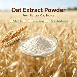 Extrait de paille d'avoine sauvage, complément alimentaire à base de plantes, ingrédient santé, poudre de graines d'Avena Sativa, flocons d'avoine enroulés emballés en fût - Product Image 1