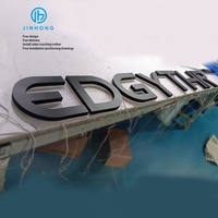 Enseigne LED Programmable Qualité Supérieure, Lettres 3D Découpées au Laser, Acier Inoxydable, Panneau Imprimé, Logo Acrylique en Gros