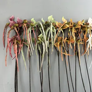 <span class=keywords><strong>Orchidée</strong></span> tropicale artificielle Paphiopedilum (Paphio) à toucher réel pour la décoration de vases d'hôtel et de maison (vente en gros) - Product Image 3