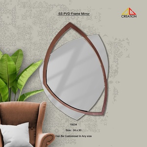 Marco de espejo recubierto de PVD de acero inoxidable 304 de grado premium con protección de PU que ofrece una excelente durabilidad y brillo elegante - Product Image 6