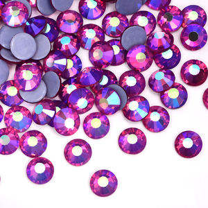 Venta al por mayor a granel brillo oscuro Hotfix diamantes de imitación apliques de diamantes de imitación de cristal para camisas Bikinis zapatos-para diseño de cristales de transferencia - Product Image 3