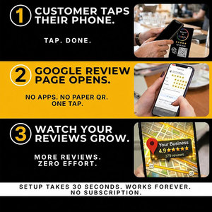 บัตรรีวิวธุรกิจ NFC RFID แบบไร้สัมผัส กันน้ำ ปรับแต่งได้ พร้อมแท่นวางแสดงรีวิว Google คิวอาร์โค้ด บัตรแตะแสดงข้อความตอบรับจากลูกค้า - Product Image 5