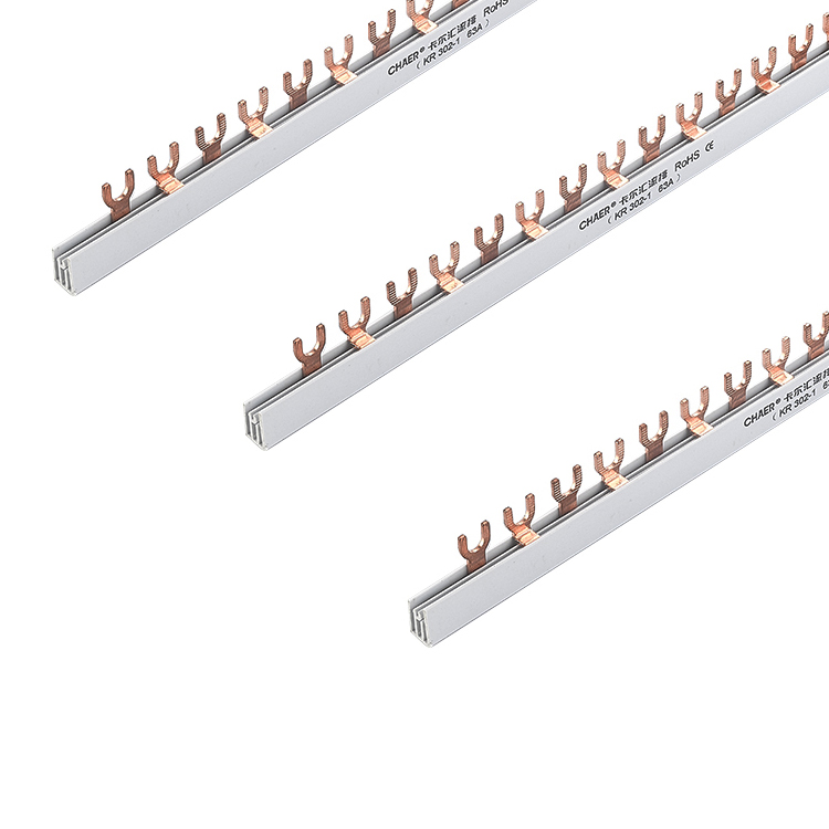 1p 63A PIN TYPE Copper Busbar for Distribution Box Circuit breaker MCB 63A Connector Busbar Connection