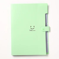 Dossier de documents transparent poche dossiers en plastique Portable format A4 papier dossier de fichiers en expansion