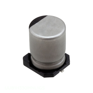 Condensador Original de 33 uF de Montaje Superficial, Aluminio, 33UF, 20%, 50V, SMD, UUB1H330MNL1GS - Product Image 1