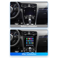 CARUPEZ Radio de Coche Android IPS de 9.7 Pulgadas para Golf 7 2014-2017 (Solo LHD) 8 Núcleos 7862S Estilo Tesla con GPS Integrado, CarPlay, DSP, USB, 1 Año de Garantía