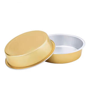 Conteneur en aluminium jetable noir et or en gros, barquette alimentaire en plastique PET personnalisée, capacité de 800 ml, recyclable, qualité alimentaire pour - Product Image 4