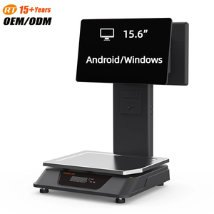 Rongta E1 <span class=keywords><strong>Pro</strong></span> ai thép kỹ thuật số Quy mô ai máy ảnh máy in nhãn 30kg Công suất Đôi 15 "LED hiển thị 2G/5G/10g Độ chính xác bán lẻ sử dụng - Product Image 1