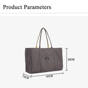 Sac fourre-tout en toile pour femme, idéal pour les courses, les <span class=keywords><strong>week</strong></span>-ends à la plage et l'été – Vente en gros - Product Image 4