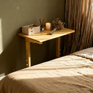 طاولة قهوة من خشب البامبو مع طاولة نهاية قهوة على شكل C لغرف النوم وتناول الطعام والمساحات الصغيرة - Product Image 6