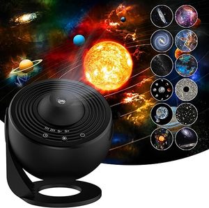 Planetarium Star Galaxy Proyector, 13 Películas Discos Night Light Starry Sky <span class=keywords><strong>Lamp</strong></span>,360 Rotación, Bajo Ruido, para Niños, Dormitorio, Fiesta - Product Image 1