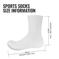 Vente en gros de chaussettes personnalisées Basketball Running Respirant Classic Crew Design Chaussettes de sport mi-mollet en coton pour hommes et femmes