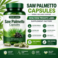 Fabricant de compléments alimentaires en marque privée, capsules de Saw Palmetto pour le soutien de la prostate et la santé des cheveux
