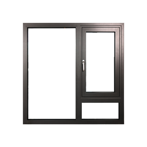 DRUET Minimalist French <strong>Windows</strong> Transitional Casement <strong>Windows</strong> Foldable Crank Handle UPVC <strong>Window</strong> Casement <strong>Window</strong> With <strong>Transom</strong> - Product Image 1