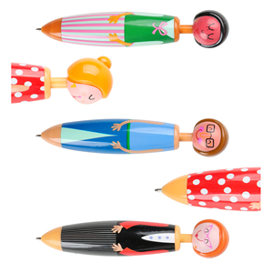Creative Cartoon Character Kawaii ABS Plastic Ballpoint Pen Wholesale <b>Custom</b> Stationery <b>Doll</b> Figure Advertising for Kids Gifts - Product Image 2