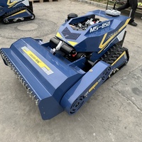 Tondeuse à gazon industrielle robuste à chenilles, diesel, à fléaux, intelligente, télécommandée, sans fil, avec une largeur de coupe de 1000 mm