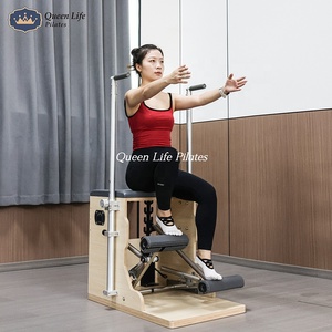 Queenlife kết hợp sang trọng ghế Maple gỗ bền di động cải cách hệ thống F2 Yoga Studio Pilates thiết bị cho cơ thể ứng dụng - Product Image 1
