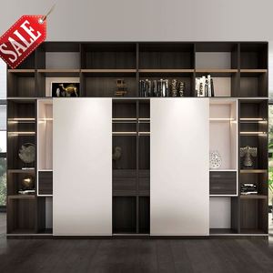 Doble Del cajón Ropa Precio Justo Tela Lujo Fibra Armario De Cuatro Puertas postigos - Product Image 3