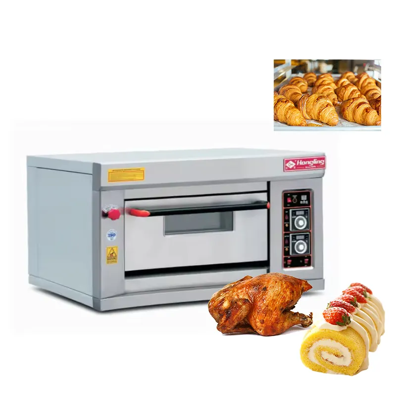 Forno a gás comercial HLY-102 -e novo forno a gás para pão, bolo e pizza elétrico