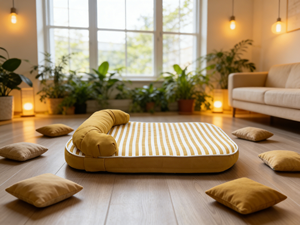 Cama Ecológica y Duradera para Mascotas con Almohada para Perros Pequeños (Caniche/<span class=keywords><strong>Schnauzer</strong></span>) - Cama Suave y Cómoda para Cachorros - Product Image 3