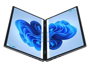 Nuevo Portátil Aether 2025 Actualizado con Pantalla Dual, Intel N95, SSD, Comparación de Datos de Trading de Acciones, Diseño Giratorio 360°, Turbo de Alta Eficiencia - Product Image 1