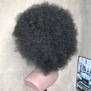Cabeza de Maniquí con Cabello Afro Rizado 100% Humano, con Hombros, para Prácticas de Peluquería, Trenzado y Peinado - Product Image 6