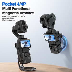 Nouveau support d'accessoires pour caméra sportive, cage métallique magnétique compatible avec <span class=keywords><strong>DJI</strong></span> <span class=keywords><strong>Osmo</strong></span> <span class=keywords><strong>Pocket</strong></span> 4/4Pro, emballé - Product Image 1