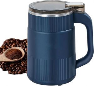 Mini moulin à café électrique personnalisé, automatique, multifonction, pour noix, épices, grains et aliments, avec logo, boîtier en plastique, pour la maison et les voitures - Product Image 1