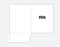 Dossiers de présentation bleu ciel avec logo personnalisé, pochettes pour documents de bureau, papeterie professionnelle, impression de dossiers de documents avec fente
